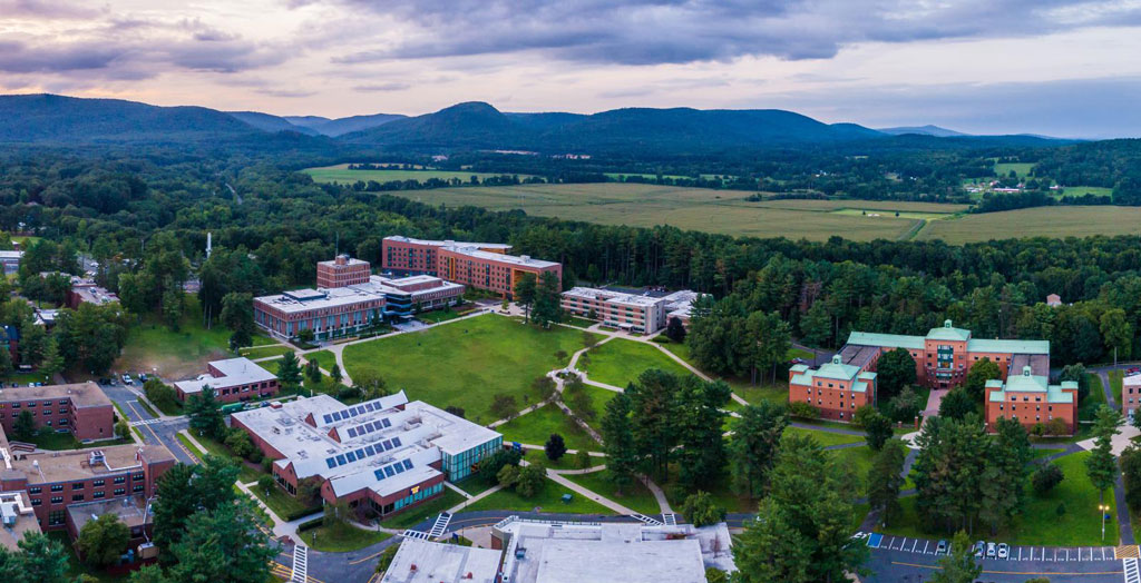 Westfield State University aerial photo